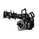 Unusual Festivized Killstreak Skull Cracked Minigun (Field-Tested) (Cool)