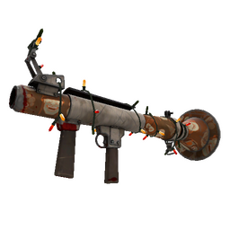 Strange Festivized Sarsaparilla Sprayed Rocket Launcher (Battle Scarred)