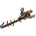 Strange Unusual Festivized Professional Killstreak Sarsaparilla Sprayed Sniper Rifle (Field-Tested) (Isotope)