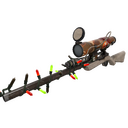 Unusual Festivized Specialized Killstreak Sarsaparilla Sprayed Sniper Rifle (Well-Worn) (Isotope)