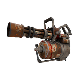 Strange Sarsaparilla Sprayed Minigun (Battle Scarred)
