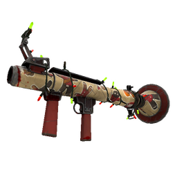 Strange Festivized Cookie Fortress Rocket Launcher (Battle Scarred)