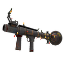 Strange Unusual Festivized Specialized Killstreak Kiln and Conquer Rocket Launcher (Battle Scarred) (Isotope)