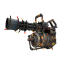 Unusual Festivized Specialized Killstreak Kiln and Conquer Minigun (Battle Scarred) (Isotope)