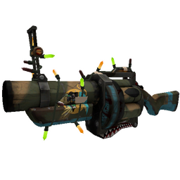 free tf2 item Festivized Warhawk Grenade Launcher (Battle Scarred)
