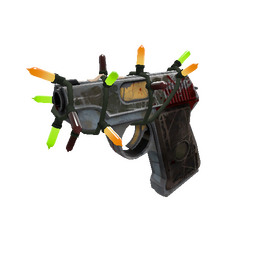 Unusual Festivized Professional Killstreak Blitzkrieg Pistol (Battle Scarred)