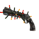 Unusual Festivized Professional Killstreak Blitzkrieg Revolver (Battle Scarred)