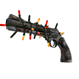 free tf2 item Unusual Festivized Professional Killstreak Blitzkrieg Revolver (Battle Scarred)