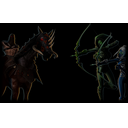 Death Knight vs. Elf Rangers