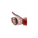 :by:
