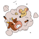 Ox and Rat Fight