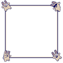 25th Bday Bunny Frame