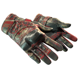 ★ Moto Gloves | Blood Pressure (Battle-Scarred)