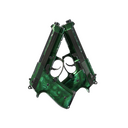 Dual Berettas | Polished Malachite (Field-Tested)