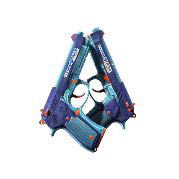 Dual Berettas | Hydro Strike (Well-Worn)