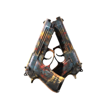 StatTrak™ Dual Berettas | Hideout (Factory New)