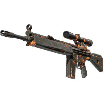 StatTrak™ G3SG1 | Orange Crash (Battle-Scarred)
