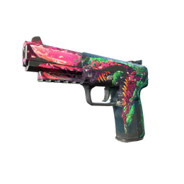 Five-SeveN | Hyper Beast (Battle-Scarred)