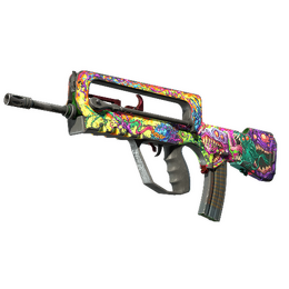 FAMAS | Bad Trip (Battle-Scarred)