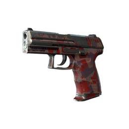 P2000 | Red FragCam (Battle-Scarred)