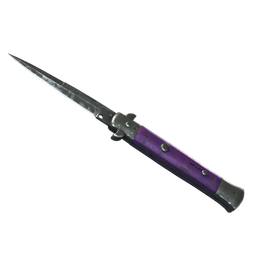 ★ StatTrak™ Stiletto Knife | Ultraviolet (Battle-Scarred)