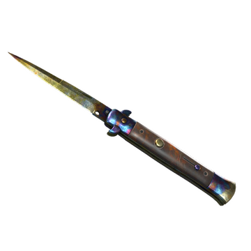 ★ Stiletto Knife | Case Hardened (Battle-Scarred)