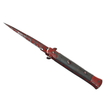 ★ StatTrak™ Stiletto Knife | Crimson Web (Battle-Scarred)