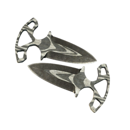 ★ Shadow Daggers | Black Laminate (Battle-Scarred)