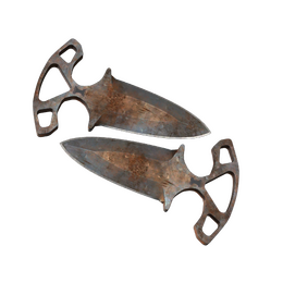 ★ Shadow Daggers | Rust Coat (Battle-Scarred)