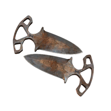 ★ Shadow Daggers | Rust Coat (Battle-Scarred)