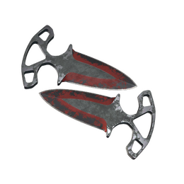 ★ Shadow Daggers | Crimson Web (Battle-Scarred)