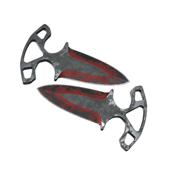 ★ Shadow Daggers | Crimson Web (Battle-Scarred)