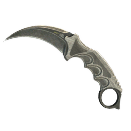 ★ StatTrak™ Karambit | Black Laminate (Battle-Scarred)