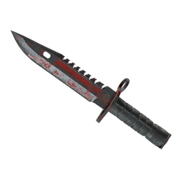 ★ M9 Bayonet | Crimson Web (Battle-Scarred)