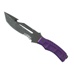 ★ Survival Knife | Ultraviolet (Battle-Scarred)