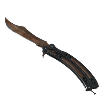★ Butterfly Knife | Rust Coat (Battle-Scarred)