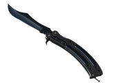 Нож-бабочка - Вороненая сталь - 160x114