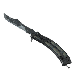 ★ Butterfly Knife | Night (Battle-Scarred)
