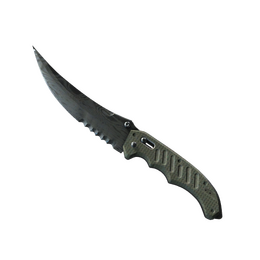 ★ StatTrak™ Flip Knife | Damascus Steel (Battle-Scarred)