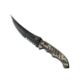 ★ Flip Knife | Black Laminate (Minimal Wear)