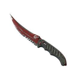 ★ StatTrak™ Flip Knife | Crimson Web (Battle-Scarred)