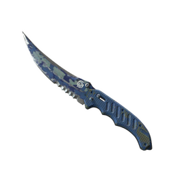 ★ StatTrak™ Flip Knife | Bright Water (Battle-Scarred)