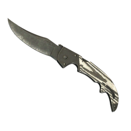 ★ Falchion Knife | Black Laminate (Battle-Scarred)