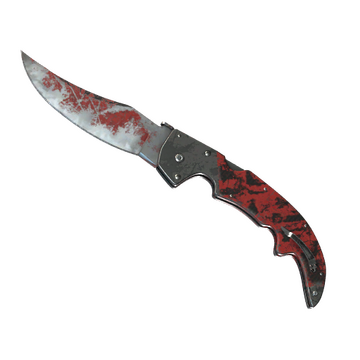 ★ Falchion Knife | Crimson Web (Battle-Scarred)