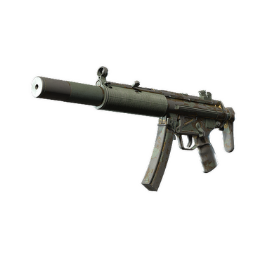 MP5-SD | Gold Leaf (Battle-Scarred)