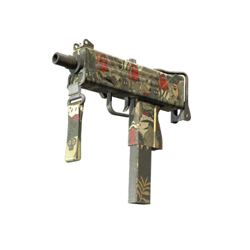 StatTrak™ MAC-10 | Monkeyflage (Battle-Scarred)
