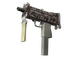 MAC-10 | Red Filigree (Battle-Scarred)