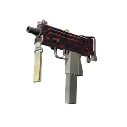 MAC-10 | Red Filigree (Field-Tested)