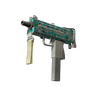 MAC-10 | Malachite (Battle-Scarred)
