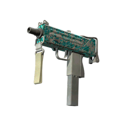 MAC-10 | Malachite (Battle-Scarred)